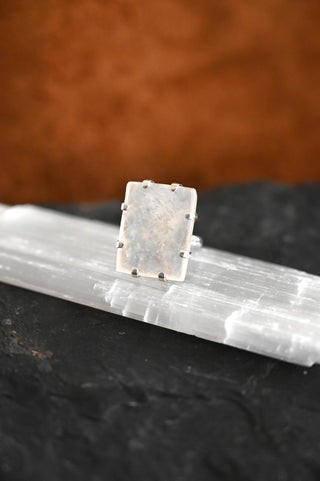 I Vibe High Selenite Ring