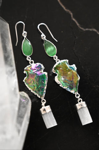 Lightbringer Aura Quartz Earrings