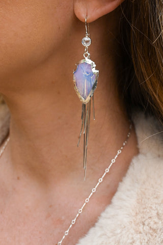 Dancing in the Moonlight Opalite Fringe Earrings