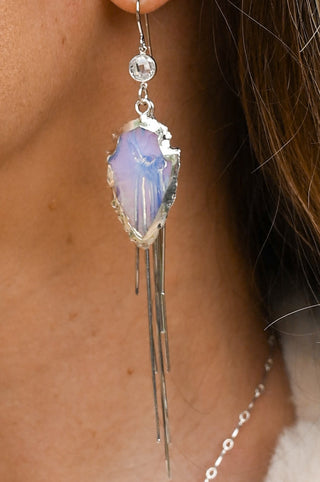 Dancing in the Moonlight Opalite Fringe Earrings