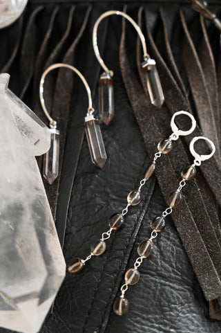 I Am The Smoke Show Smoky Quartz Earrings