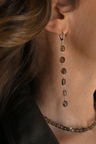 I Am The Smoke Show Smoky Quartz Earrings