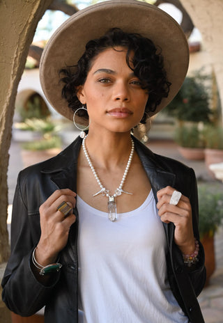Queen of Surrender Pearl & Quartz Necklace