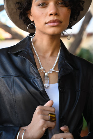 Queen of Surrender Pearl & Quartz Necklace