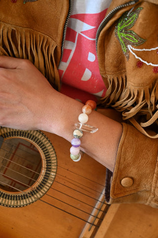 The Fierce Forward Circle Multi-Gemstone Quartz Bracelet