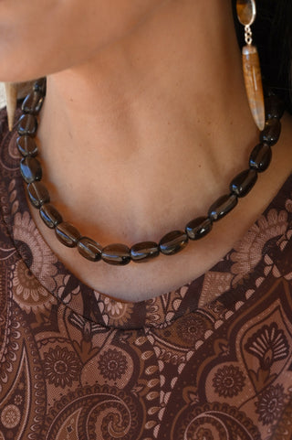 Steady Smoky Quartz Necklace
