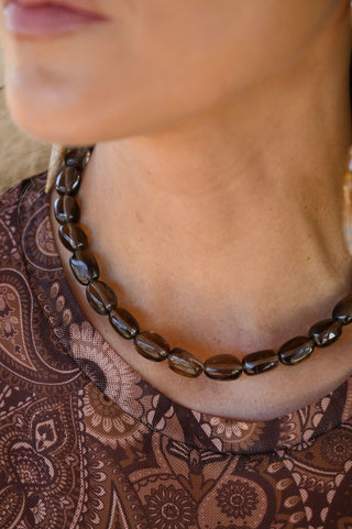 Steady Smoky Quartz Necklace