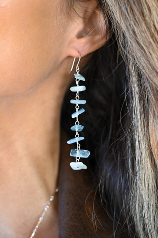 Sky Soaring Aquamarine Earrings