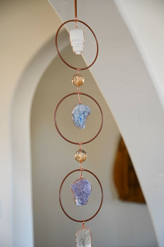 Rings of Light 3 Gemstone Prism Hanging