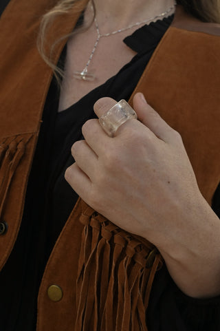 I Trust Myself Quartz Ring