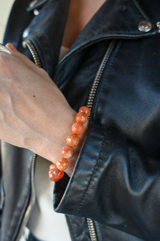 Sacred Flame Fire Agate Bracelet