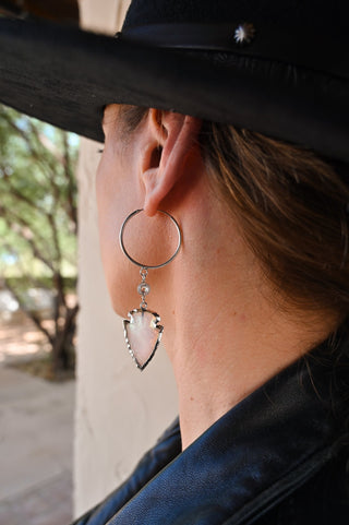 Forward Bound Aura Opalite Silver Earrings