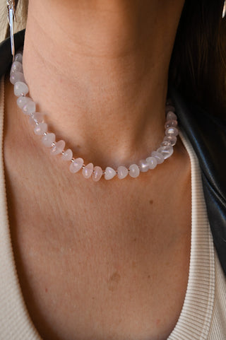 Love Yourself First Rose Quartz Necklace
