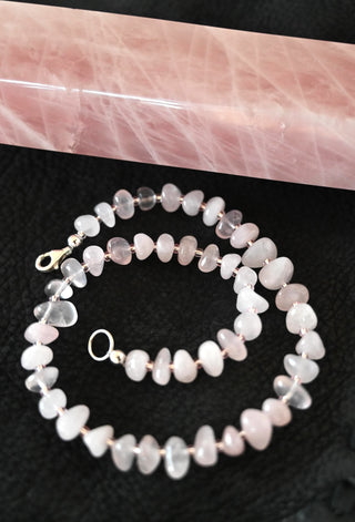 Love Yourself First Rose Quartz Necklace