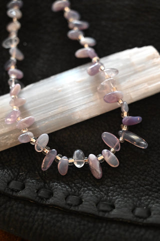 Violet Crown Chalcedony Necklace