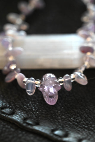 Violet Crown Chalcedony Necklace