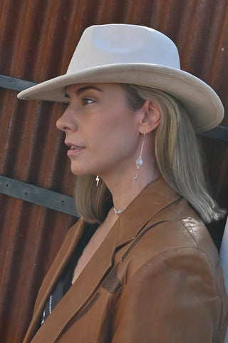 Follow The Spark Moonstone Threader Earrings