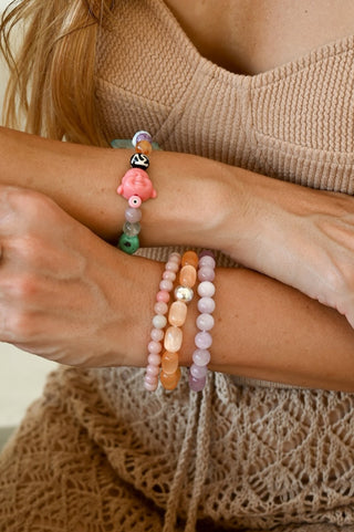 Inner Light Peach Selenite Bracelet