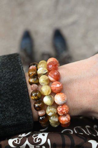 Grounded Gangsta Fall Bracelet Stack