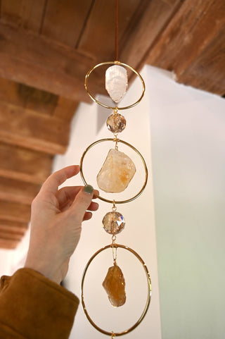 Live In Your light Gemstone Prism Hanging