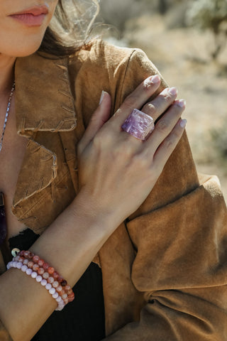 Trusting My Wisdom Amethyst Ring