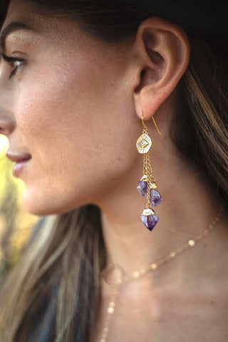 Seeing From A Higher Perspective Amethyst Earrings