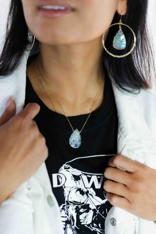 Good Vibes Aura Quartz Necklace