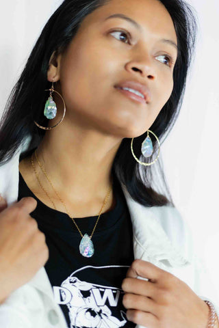 Good Vibes Aura Quartz Necklace