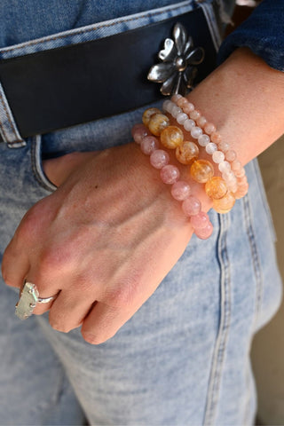 Make Love Not War Bracelet Stack