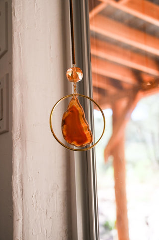 Grounded in Magic Brown Agate Suncatcher