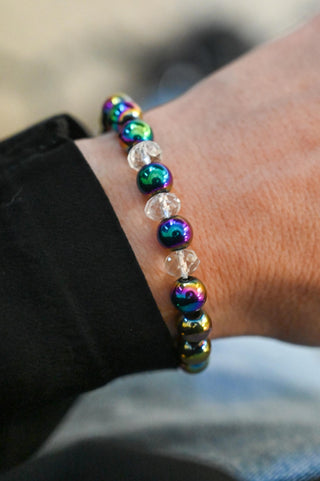 Manifesting My Dreams Rainbow Hematite Bracelet