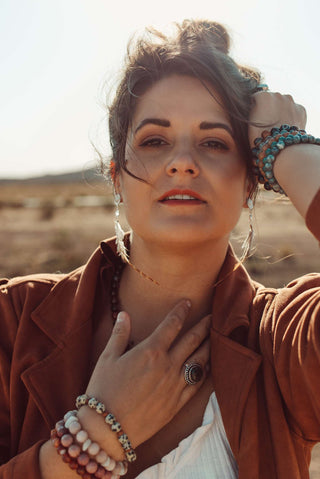 She Is Free Crystal Feather Earrings