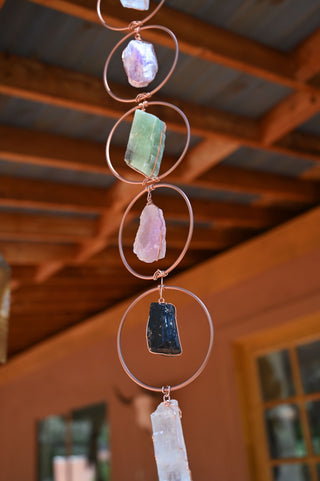 gemstones copper rings hanging home decor