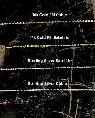 gold and silver chain types
