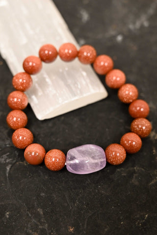 Grounded Goldstone Bracelet