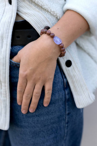 Grounded Goldstone Bracelet