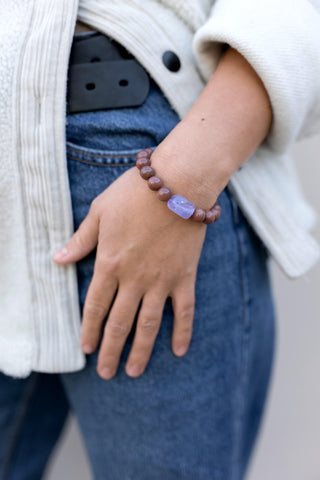 Grounded Goldstone Bracelet