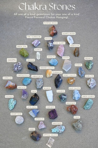 Highest Self Seven Chakra Gemstone Hanging by Fierce Forward