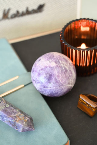 Lepidolite Sphere of Manifestation