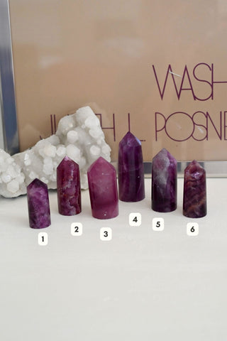 I Transform Through Love Fluorite Tower