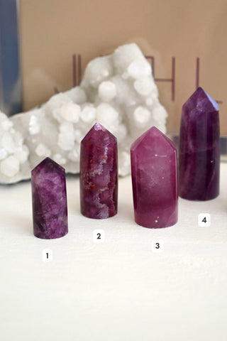 I Transform Through Love Fluorite Tower