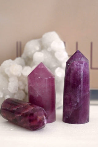 I Transform Through Love Fluorite Tower