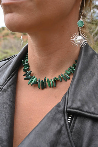 I Am Transforming Malachite Gemstone Necklace