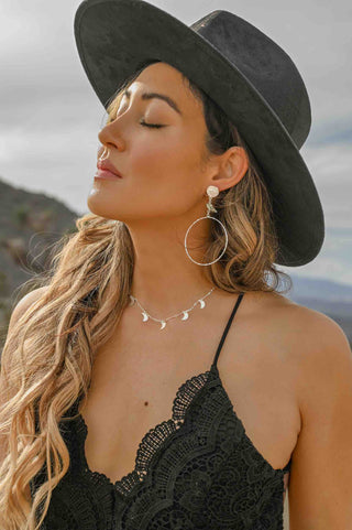 Moon Goddess Silver Necklace
