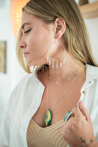 Fresh Beginnings Green Mystic Quartz Necklace