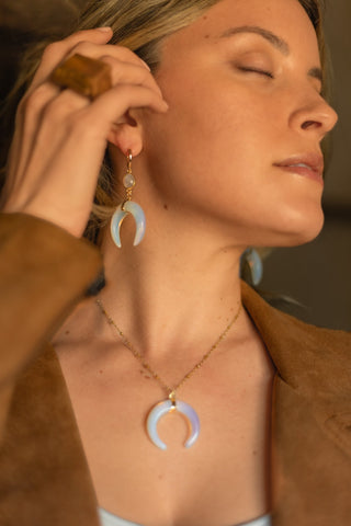 Inner Peace Opalite Earring & Necklace Set