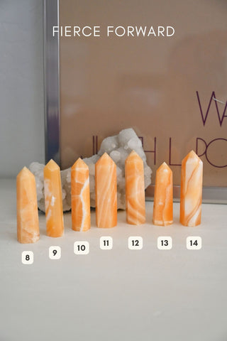 Orange Calcite Life Force Tower