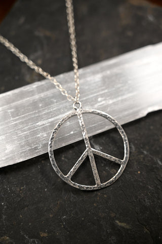 Peace Within Silver Necklace
