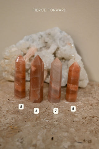 Calming Peach Aventurine Tower