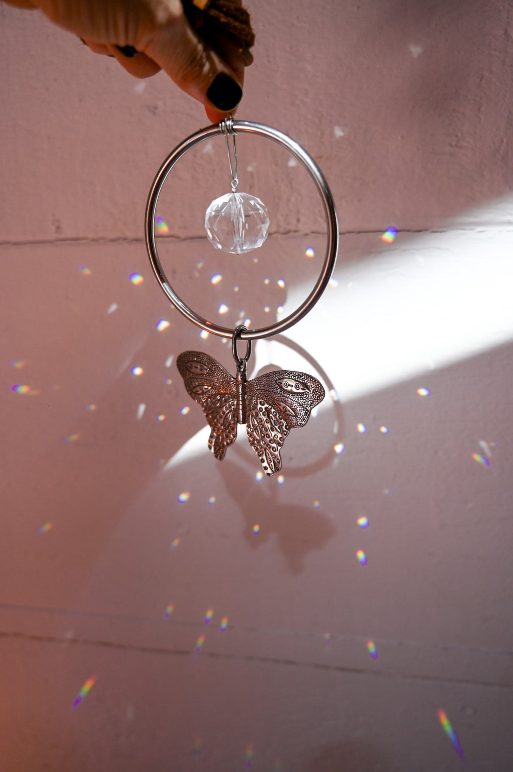 Free Spirit Butterfly Disco Sun Catcher